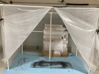 Paint booth ready for business!