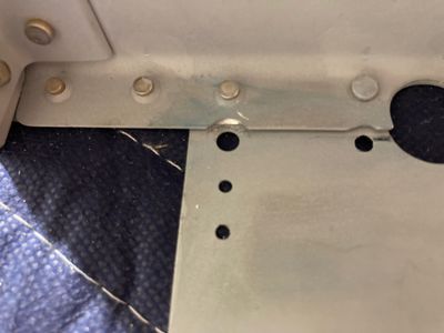 Relieving the flanges of F-706 assembly.
