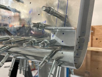 Rudder stop bracket.