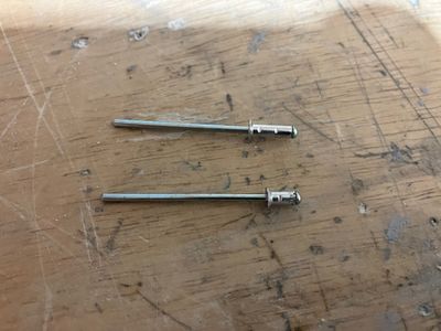 Shortened CS4-4 rivet
