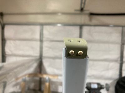 The spacer is riveted.