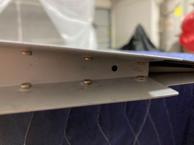 The trailing edge rivets are kind of bad.