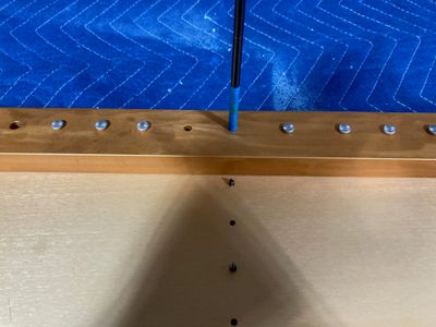 Using the transfer punch.