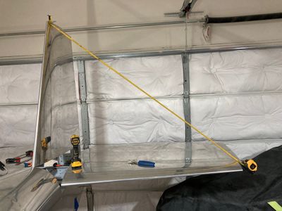 Triangulating the vertical stabilizer.