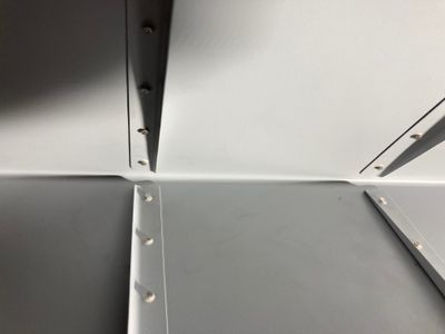 The rivets are clinched a bit.