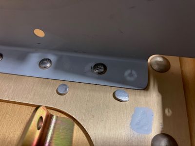 Bad rivet in the leading edge.