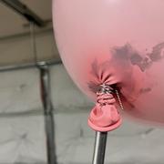 The balloon is attached.