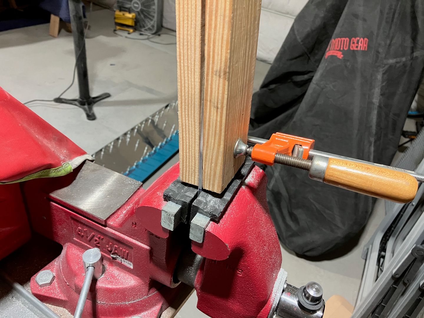 Bending the doubler.