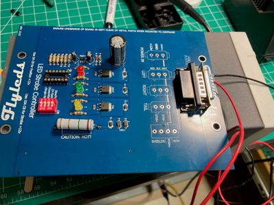 The lights controlled soldered.
