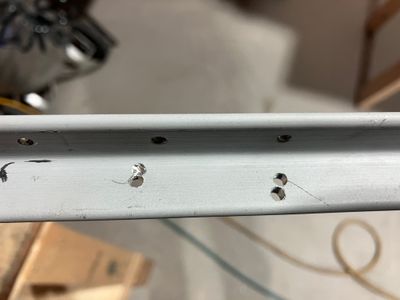 The damaged stiffener.