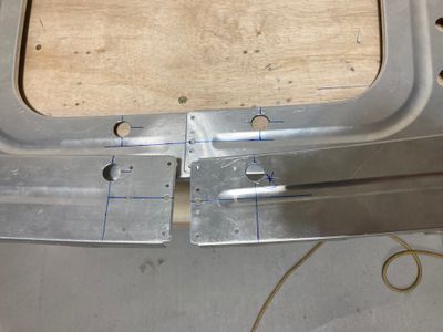 Holes in F-707 and F-708 are drilled.