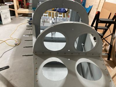 Riveted the F-709 bulkhead.