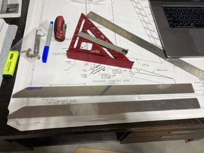 Fabricated the attach strips.