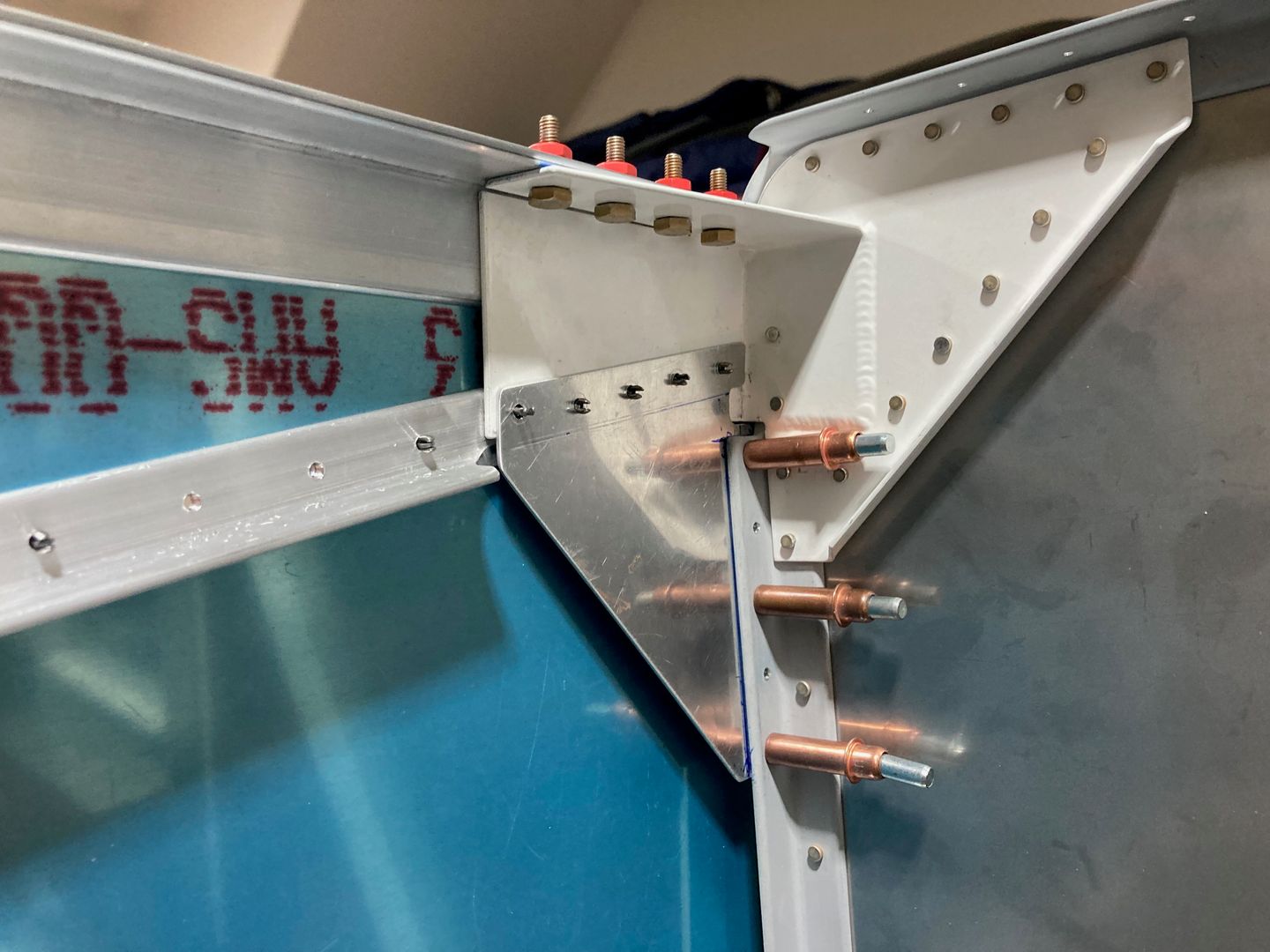 All the holes are drilled.