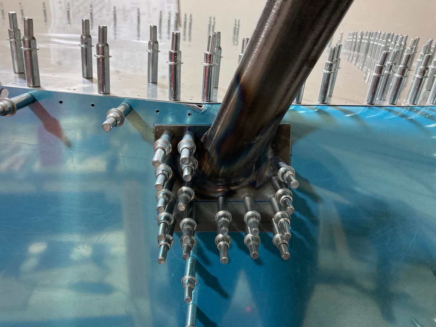 The holes are drilled.