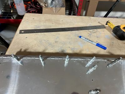 Drilled the hinge.