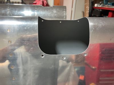 Countersinking the main spar and the landing light'