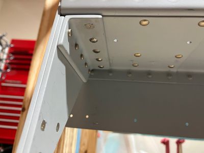The outboard bracket outside view.