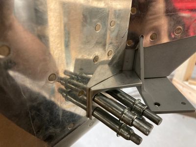 The rudder stop is filed to size.