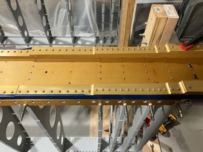 The shop ends of the rivets.