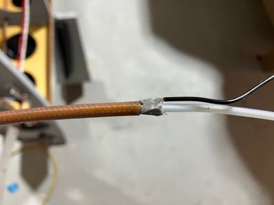 Terminating RG400 shield.