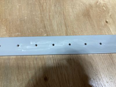 Water was caught in the hole of the part.