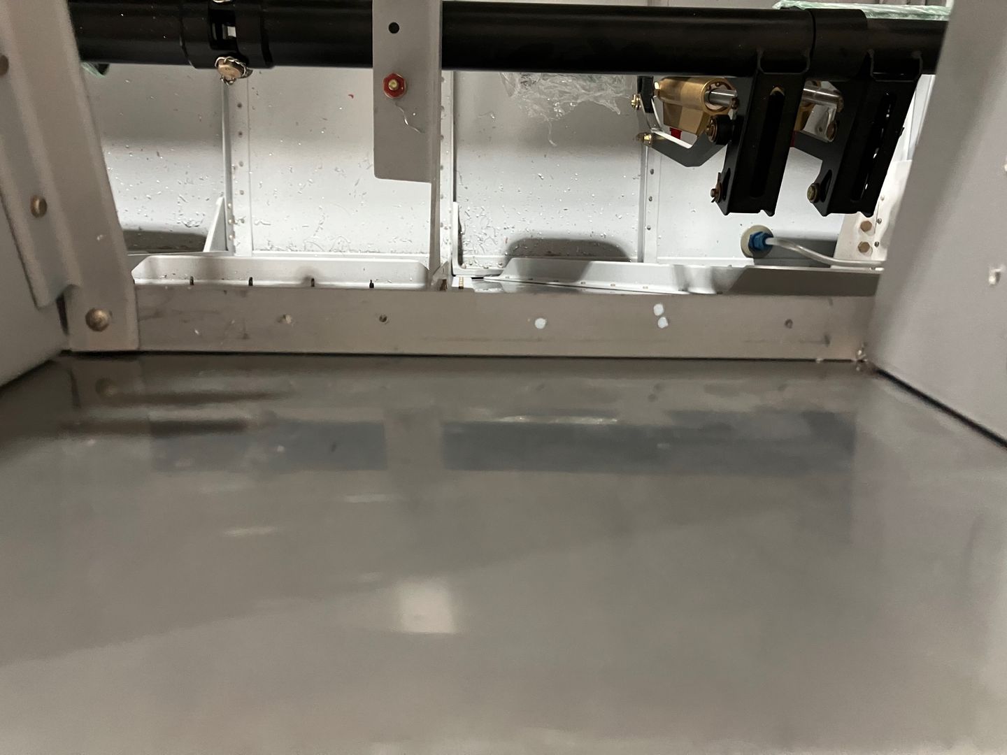 An extra hole in the forward stiffener.