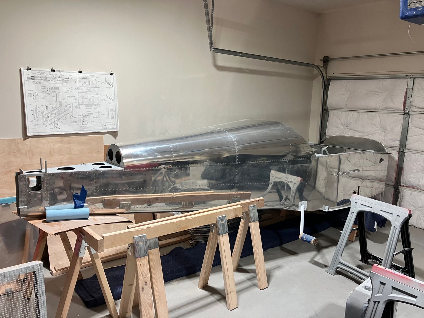 The empennage is removed.