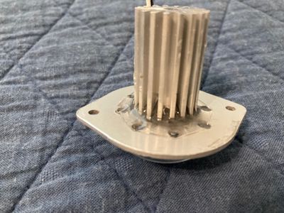 Epoxy ring that doesn't allow the light to fit.