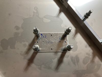 Fabricated the brake plate.
