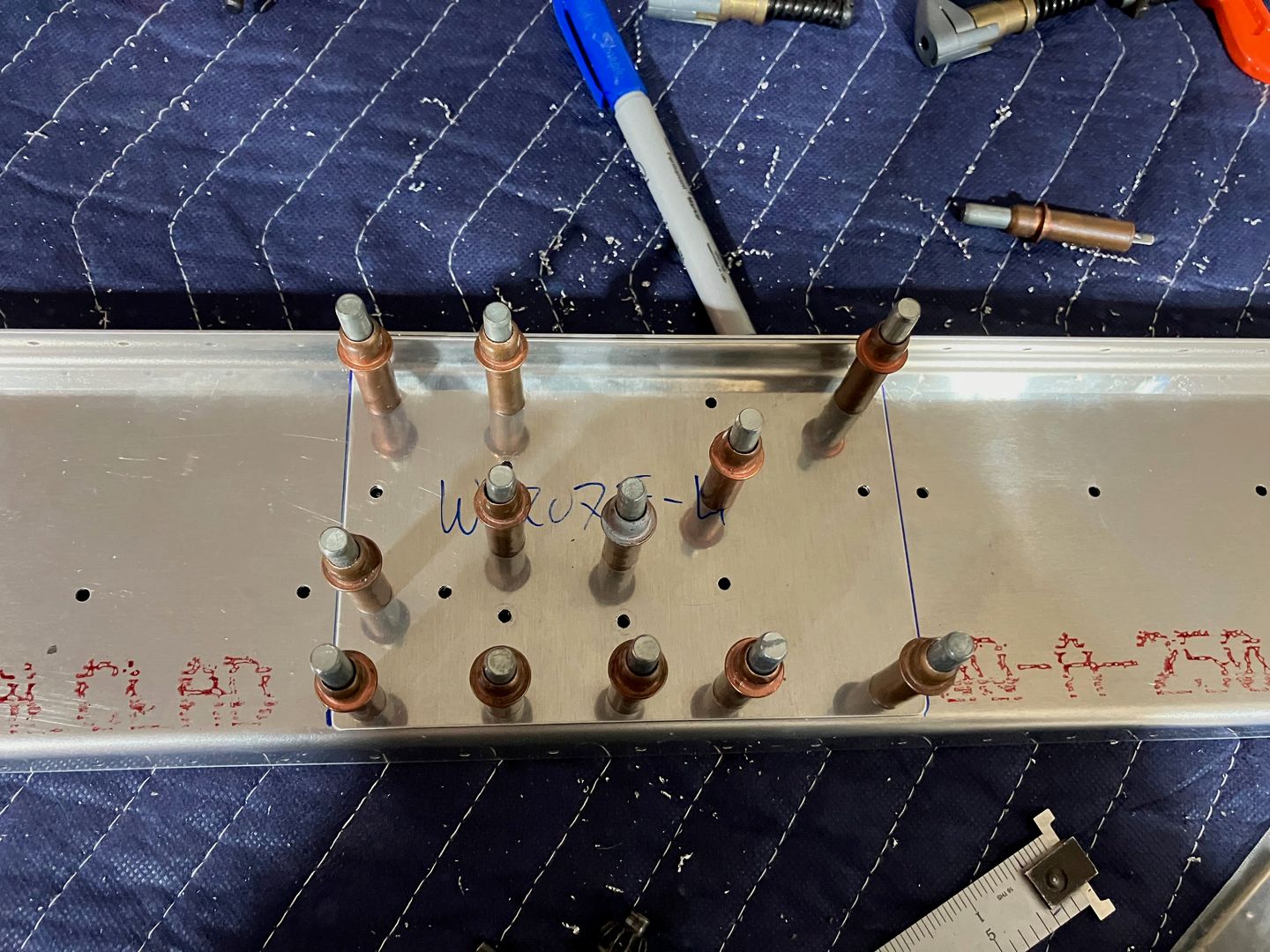 Drilled the holes in the doubler