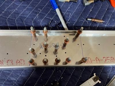Preparing the rear spar assembly