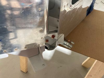 Fabricating the rudder stops
