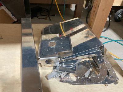 A collection of parts to prime.