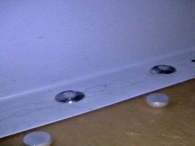 Rivet heads.