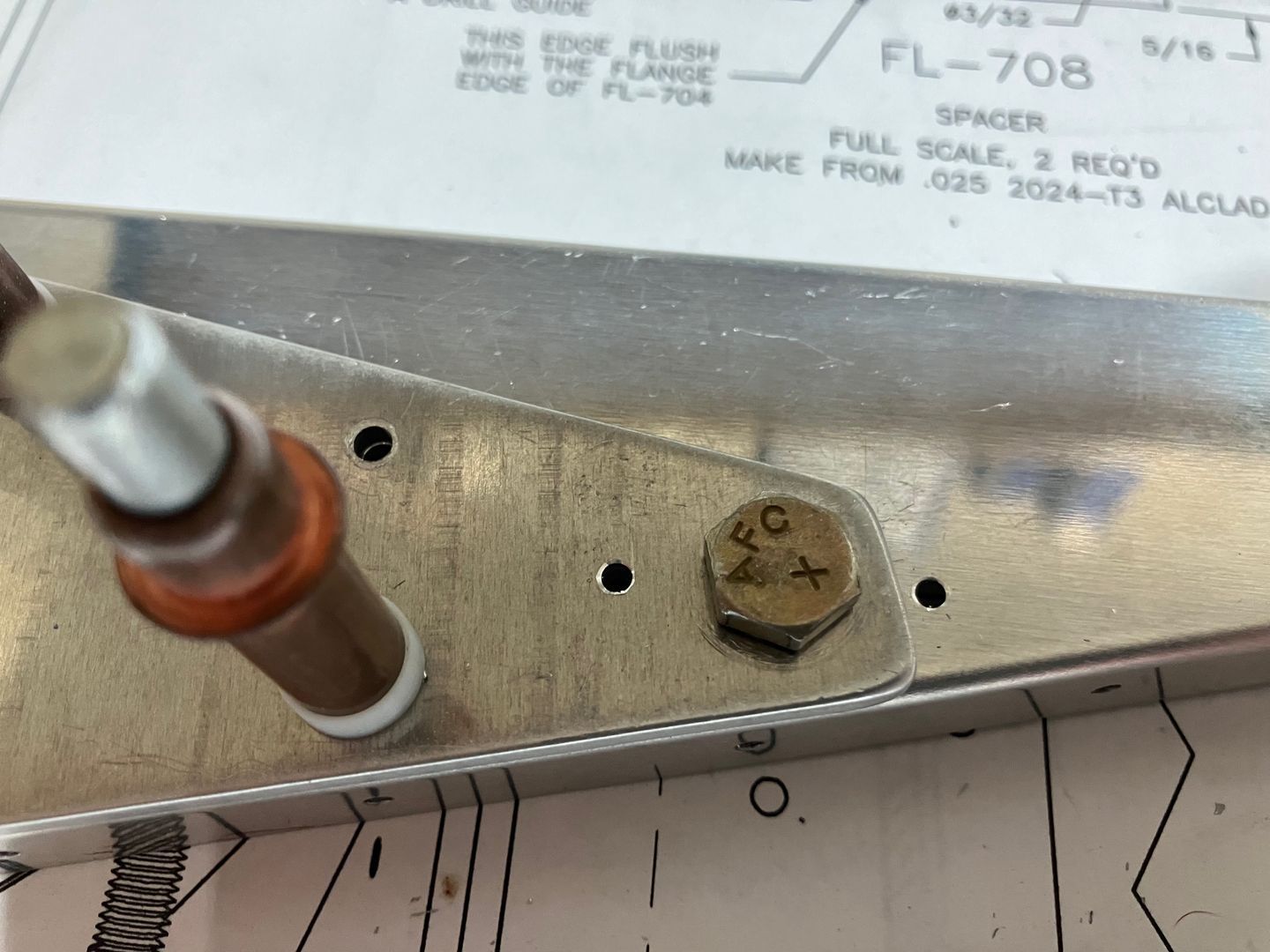 The bolt in the hole.