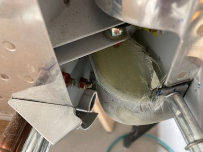 The cap for the bottom rudder fairing.