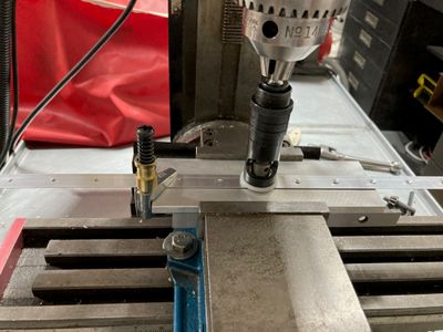 Another shot of countersinking the wedge.
