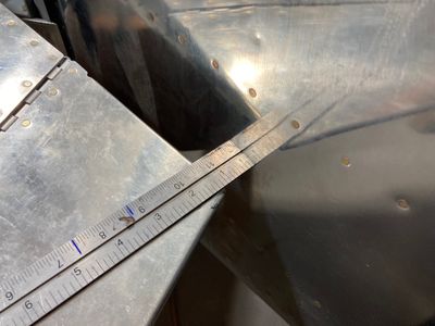 The distance to the elevator.