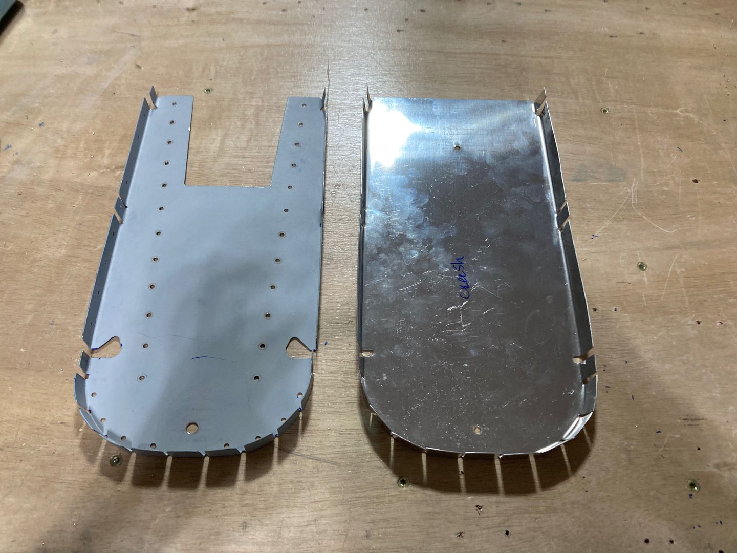 The formed part.