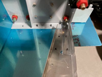 The forward attach strap fabricated.