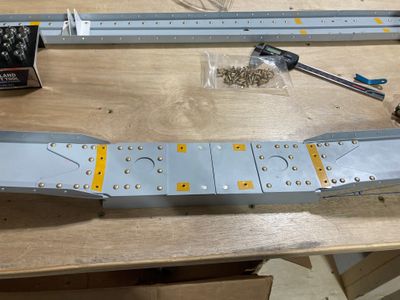 Front spar riveted together.