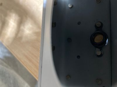 Rivets squeezed blind.