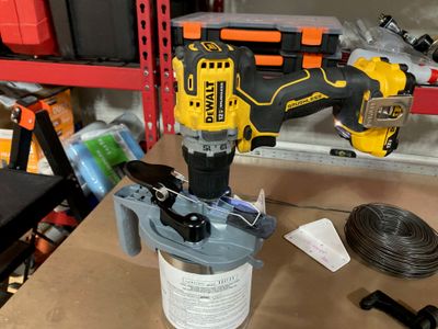 Mixing with the drill!