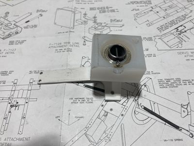 The weldment installed into the block.