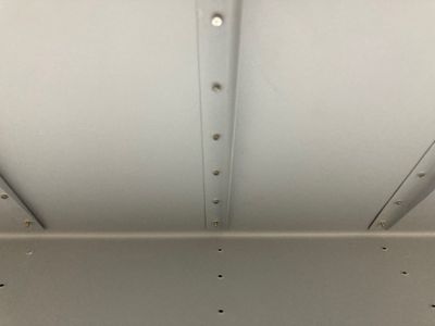 The aft rivets are waiting for the tool.