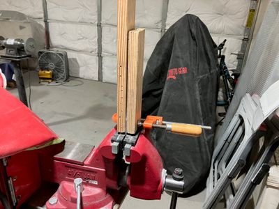 Bending the left flaps doubler.
