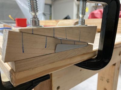 The bottom tab bent.