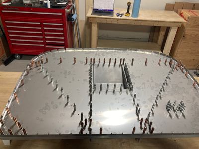 Dimpling and counter-sinking firewall parts