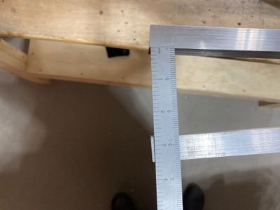 The left longeron downbend.